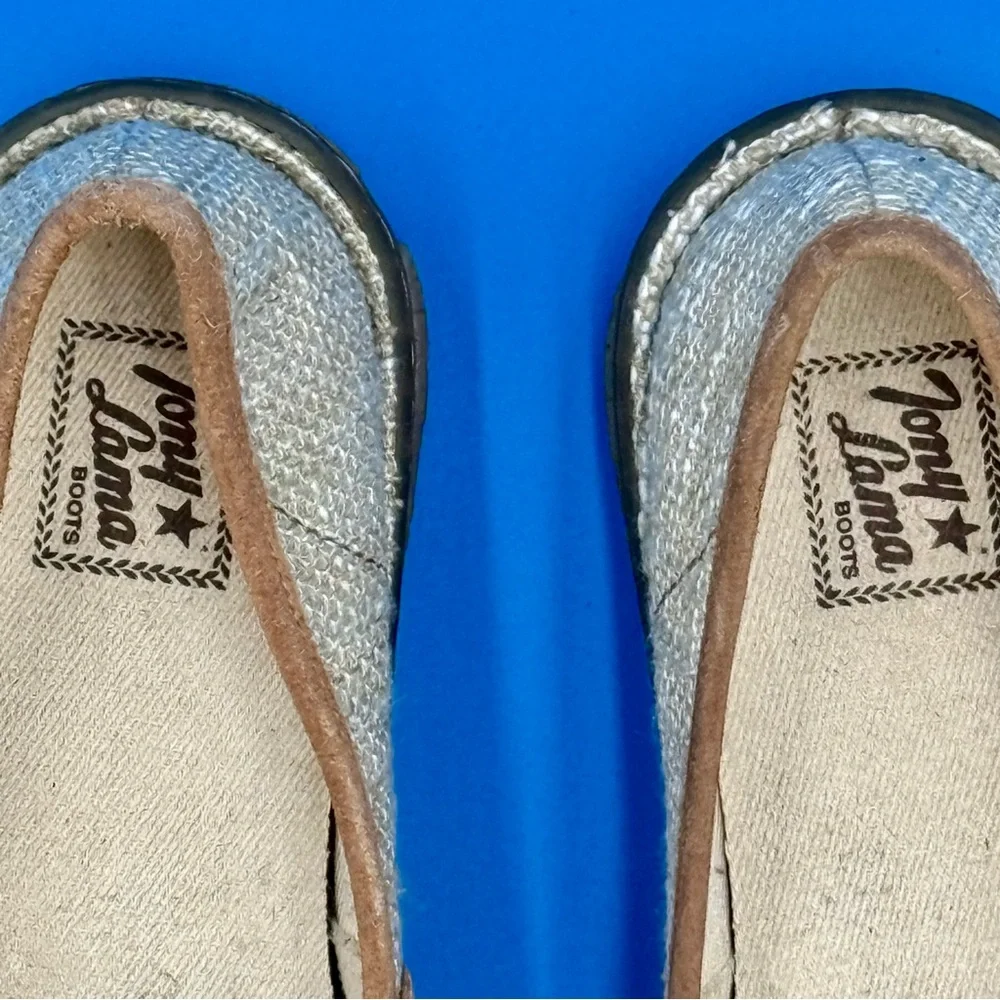 Tony Lama Tan and‎ Cream Slip-On Loafers